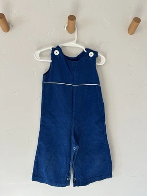 VINTAGE Saks Fifth Avenue Azul Bebé Boutique Pana Mono Talla 12 Meses Unisex Foto 1 de 4