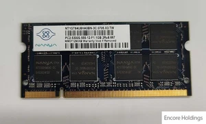 Nanya 1gb 2rx8 Pc2-5300s Ddr2-667mhz Sodimm Dual Rank Memory NT1GT64U8HA0BN-3C - Picture 1 of 1