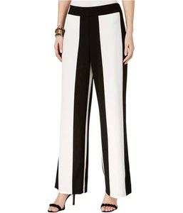 I.N.C Womens Striped Casual Wide Leg Pants, white, XL - Picture 1 of 1