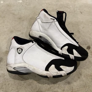Air Jordan 14 "Black Toe" (2014) Herren Größe 8,5 getragen Sneaker 487471-102 - Bild 1 von 11
