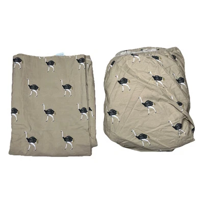 Martha Stewart Collection Whim Twin Sheet Set Ostrich Pattern - Image 1 of 2