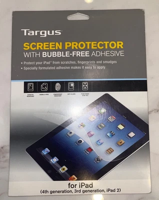 Targus Screen Protector with Bubble-Free Adhesive, iPad 4th, 3rd, and 2 - Image 1 of 2