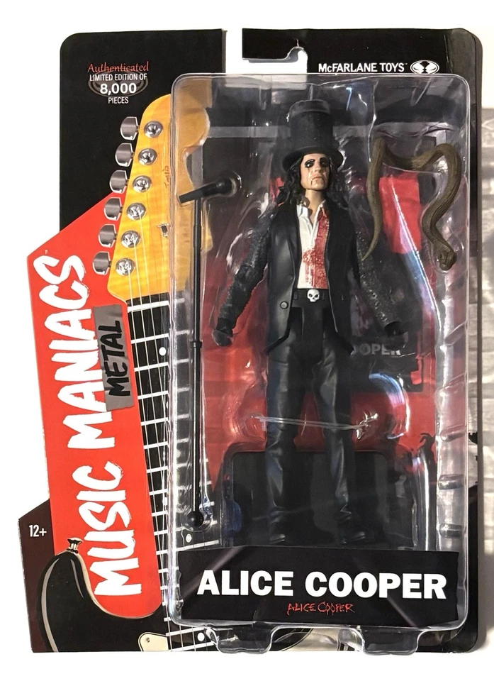 McFarlane • Music Maniacs • ALICE COOPER • Figura de acción de metal de 6 pulgadas 2024 Foto 1 de 1