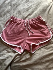 Aeropostal Tomboy Retro Damenshorts pink/weiß gestreift Größe Small - Bild 1 von 4