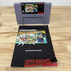 Super Mario All-Stars (Super Nintendo, SNES) Original Cartridge und Handbuch - Bild 1 von 7