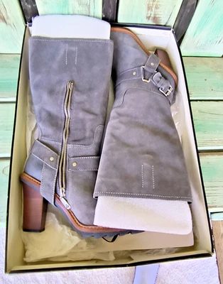 NWB Womens 8.5 Talbots Sallie-2 Suede Leather Boots - $349 MSRP - Image 1 of 4