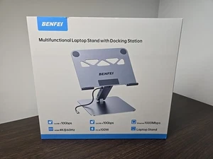 BENFEI Supporto per Laptop con Docking Station USB C 7in1, HDMI 4K@60Hz,1*SD 1*Micro SD - Foto 1 di 9