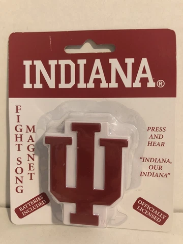 IU Hoosiers NCAA Big 10 Fight Song Singing Magnet. New, Factory Sealed Cover