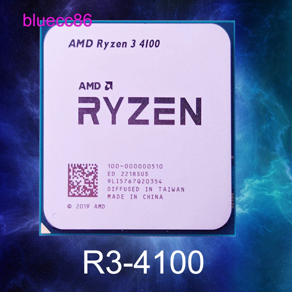 AMD Ryzen 3 4100 AM4 CPU Processors R3 4100 3.8 GHz Quad Core 65W Desktop - Image 1 of 1