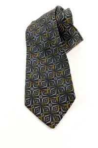 HICKEY-FREEMAN gray textured silk tie - Picture 1 of 3
