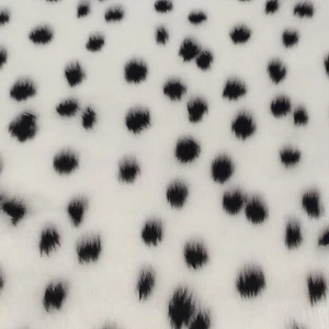 Dalmatian - Jacquard Fur Fabric - R2 Quality Animal Print - Picture 1 of 3