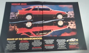 Original 1987 Merkur XR4Ti Two-Page Magazine Ad - Picture 1 of 1