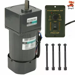 120W 220V AC Getriebedrehzahlmotor Drehzahlregelung Motor Drehzahlregler 5K - Bild 1 von 13