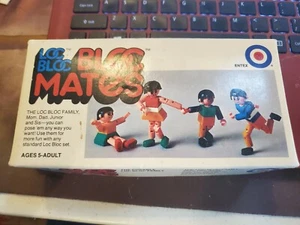 Vintage Loc Bloc Mates Family Building Toys People Entex - Picture 1 of 3