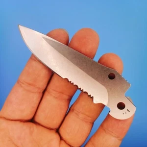 1PC. Stonewashed Half Toothed Blade VG10 58HRC for Benchmade 556 Mini Griptilian - Bild 1 von 13