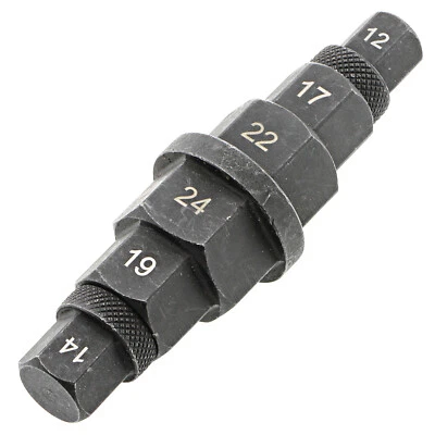 Motorrad Steckachsen Stecknuss Inbus 12 14 17 19 22 24 mm Steckschlüssel 3/8" - Bild 1 von 3