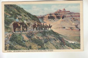 Horseback Riders on Kaibib Trail Grand Canyon NP AZ - Picture 1 of 1