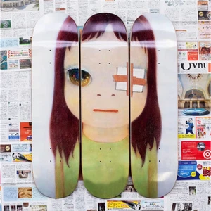 Yoshitomo Nara Skateboard Maple Board Home Wall Decor Untitled Dots Flying Dob - Picture 1 of 17