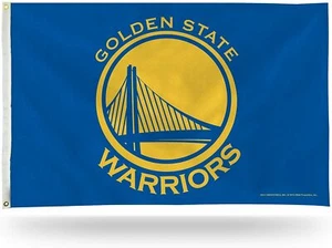 GOLDEN STATE WARRIORS OFFICIAL NBA 3 X 5 BANNER FLAG W/ GROMMETS - Picture 1 of 1