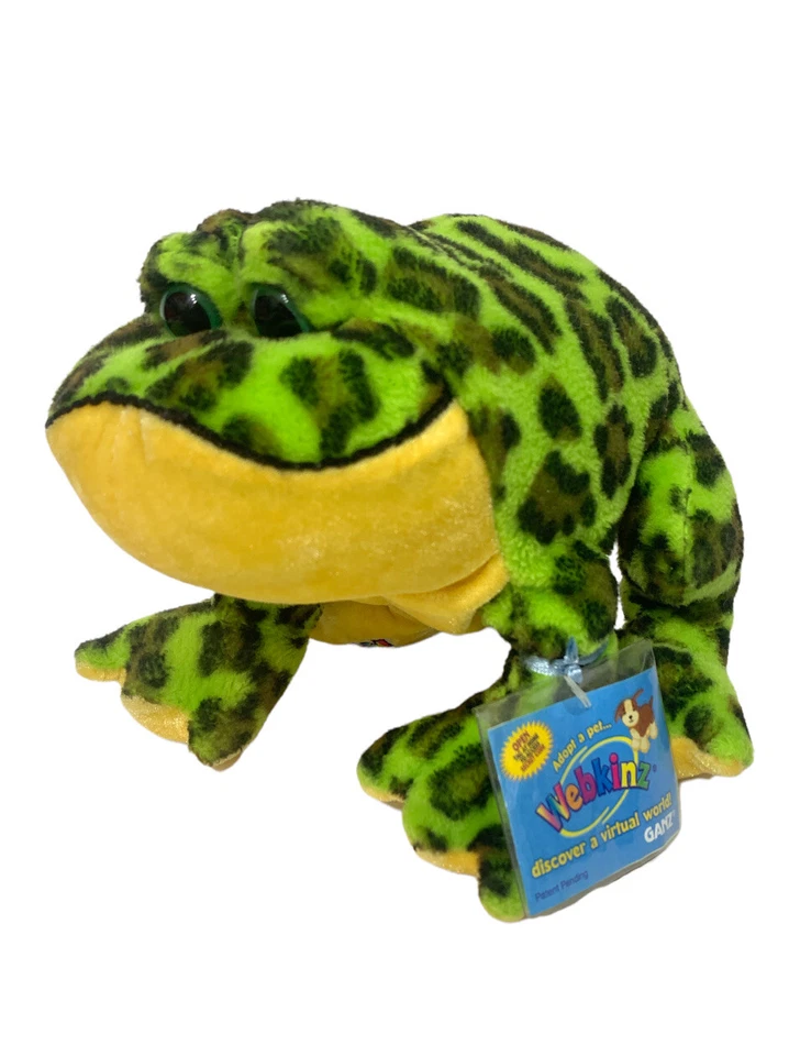 Webkinz Bullfrog With Code by Ganz Plush HM114