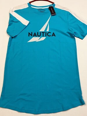 Nautica Boys Turquoise Short Sleeve Pullover Shirt  Size 10/12  NWT - Image 1 of 2