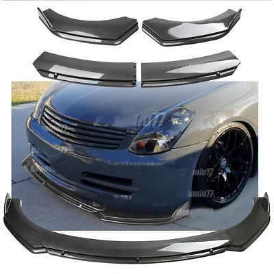Carbon Fiber Style For Infiniti G35 G37 Front Bumper Lip Splitter Spoiler Foto 1 de 4