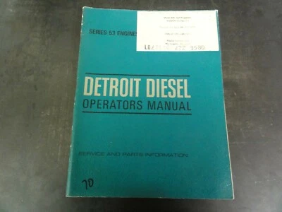 Detroit Diesel Series 53 Engines Operators Manual   6SE337   4-70 - Image 1 of 4