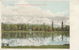 SALT LAKE CITY UT - Wasatch Mountains from Salt Lake City - UDB (pre 1908) - Bild 1 von 2