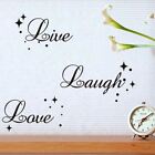 Live Laugh Love Quote Star Bubble Wall Art Vinyl Decal Window Decoration Sticker
