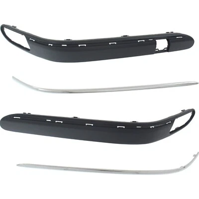 Bumper Trim Set For 2003-2007 Mercedes Benz C230 Front Driver and Passenger Side - Image 1 of 4