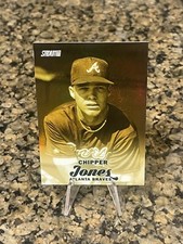 2017 Topps Stadium Club CHIPPER JONES #SCC-18 Gold Minted Refractor