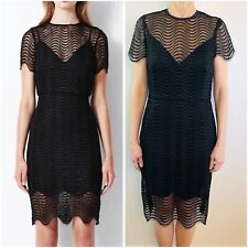 Bec & Bridge size 12 Black Lace Mon Amour Dress Australian Designer