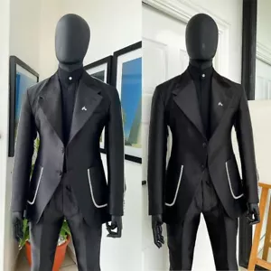 Business Bead Men Suits Regular Fit Formal Prom Notch Lapel Tuxedos Prom Jacket - Picture 1 of 11
