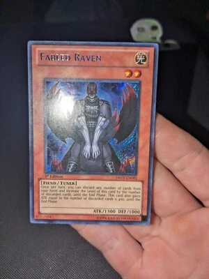 Yugioh Secret Rare Fabled Raven DREV-EN091 LP 1st Ed - Image 1 of 4