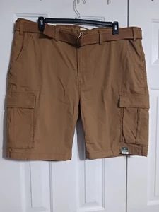 Pantaloncini cargo uomo Mutual Weave Big&Tall con cintura nuovi con etichette taglia 46 BIG Ripstop - Foto 1 di 10