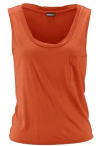 Chillytime Damen Top kurz mit kleiner Brusttasche orangerot Gr. 38 + 40 - Bild 1 von 1