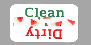 Geschirrspüler Magnet Clean Dirty Schild Geschirr Küche Flip Turn bunt Wassermelone - Bild 1 von 3