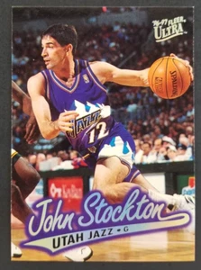 Tarjeta de baloncesto John Stockton 1997 Fleer Ultra #256 (NM) - Imagen 1 de 2