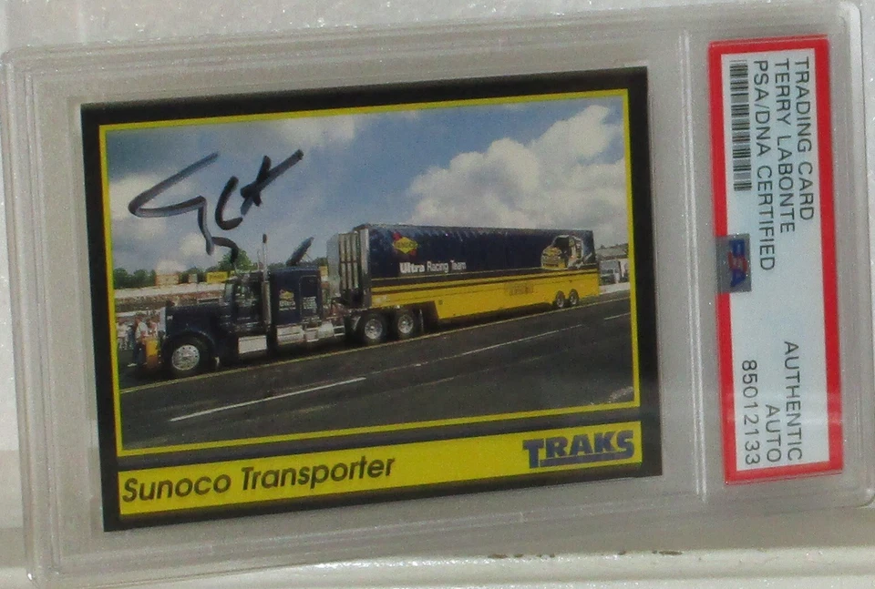1991 TRAKS TERRY LABONTE AUTOGRAPHED CHECKLIST CARD #194 PSA/DNA AUTHENTIC AUTO - Image 1 of 4