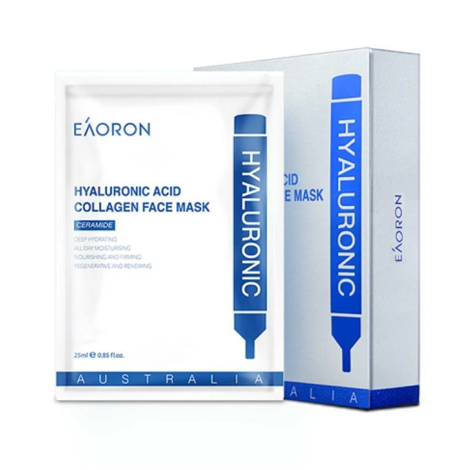 Eaoron Hyaluronic Acid Collagen Hydrating Face Mask ~ 5 Sheets  - Image 1 of 1