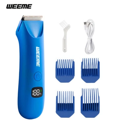 Recortadora de vello púbico eléctrica ingle cuerpo afeitadora para hombres para bolas cabello cuerpo Foto 1 de 4