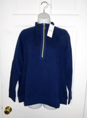 NUEVO CON ETIQUETAS JERSEY LILLY PULITZER MAREA BAJA AZUL MARINO ASHLEE XXL Foto 1 de 4