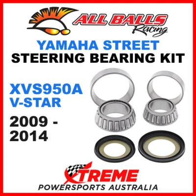 All Balls 22-1004 Yamaha XVS950A V-Star 2009-2014 Steering Head Stem Bearing Kit - Image 1 of 2