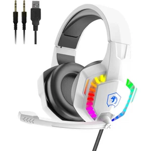 Gaming Headset Over-Ear Headphones with Noise Canceling Mic Stereo Bass Surround - Picture 1 of 4