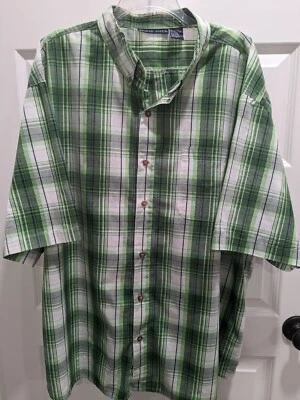 Camisa Hombre Manga Corta MICHAEL AUSTIN - XXL Verde Cuadros Foto 1 de 2