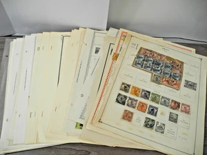 CHINA, JAPAN, HONG KONG, Assortment of Stamps hinged on remainder pages, stock - Picture 1 of 24