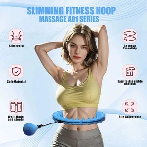 Adjustable Weighted Fit Hoop Detachable Abdominal Workout Equipment Home - Picture 1 of 17