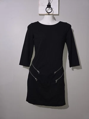 Vestido EXPRESS Pequeño Negro Mangas 3/4 Talla XS Foto 1 de 4