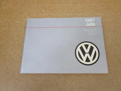 Volkswagen VW Jetta 1987 manual del propietario literatura guía original Foto 1 de 4
