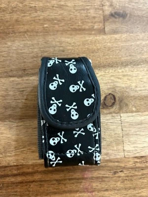 Case Pouch Holster with Belt Clip/Loop for Classic Flip Phone Skull Design NWOT - Image 1 of 4